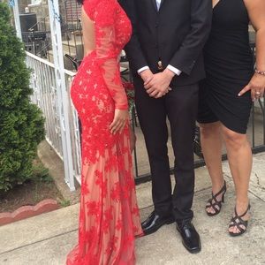 Red prom dress